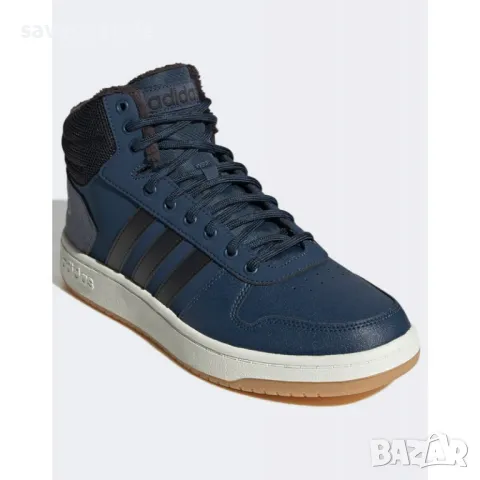 Мъжки обувки ADIDAS Hoops 2.0 Mid Shoes Navy, снимка 1 - Маратонки - 48928647