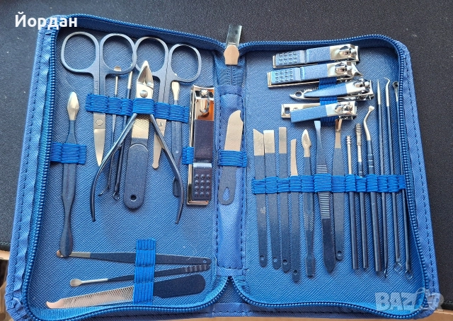 Комплект за маникюр и педикюр-30 части, снимка 3 - Продукти за маникюр - 52763439