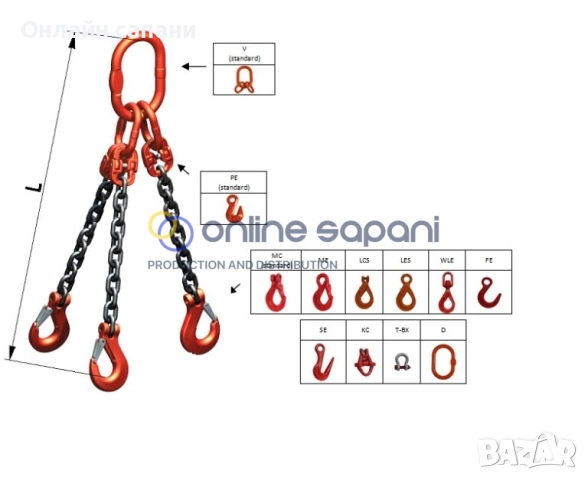 Верижни сапани с халки и куки ПАЯЦИ, снимка 10 - Други машини и части - 25686031