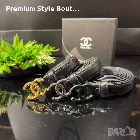 колани от естествена кожа в кутия chanel, снимка 2 - Колани - 53638717