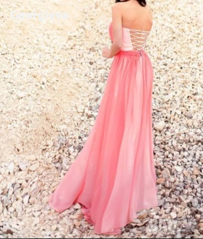 Дълга рокля-корсет, снимка 2 - Рокли - 53716167