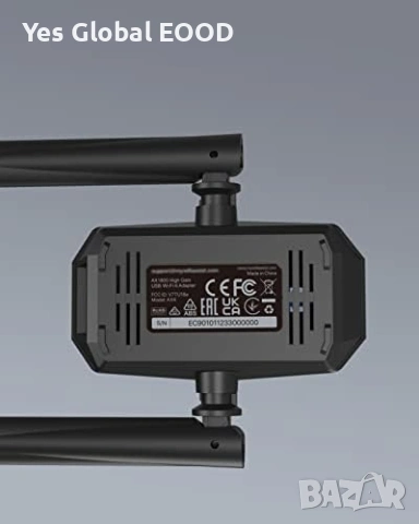AX1800 High Gain WLAN Stick Long Range Adapter – Dual Band 1201 Mbps 5GHz/2.4GHz, снимка 8 - Други - 53022119