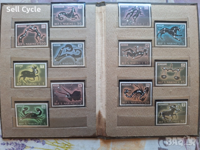 ✅ПОЩЕНСКИ МАРКИ - СЪЗВЕЗДИЯ - САН МАРИНО❗