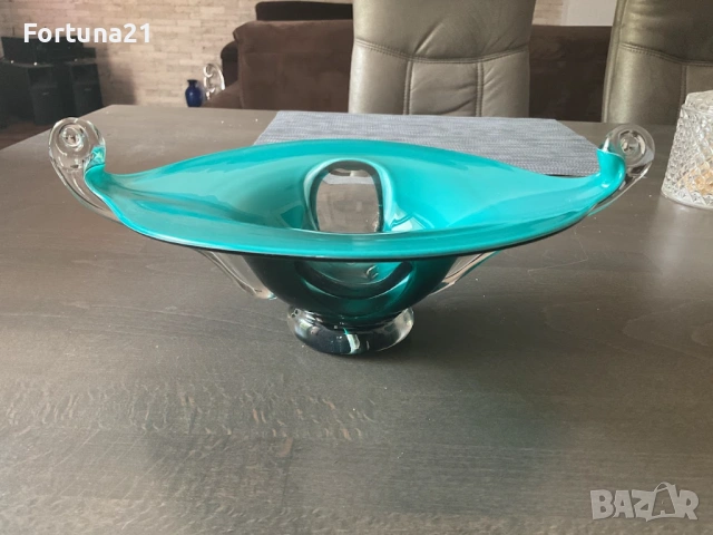 Стъклена Декоративна купа / ваза за дома , снимка 9 - Вази - 54067352
