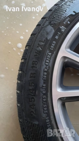 Оригинални джанти 18’ със зимни гуми за Мерцедес, снимка 8 - Гуми и джанти - 52736660