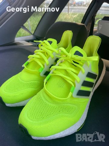 Adidas Ultraboost 22 neon green, снимка 9 - Маратонки - 45178294
