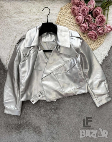 Кожено Яке LFS Silver Moon  , снимка 3 - Якета - 51834741