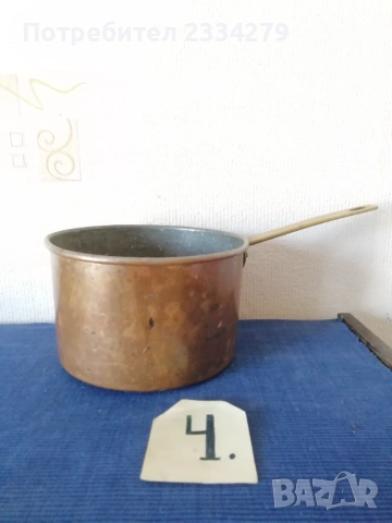 Стари медни кухненски съдове. , снимка 7 - Антикварни и старинни предмети - 48085199