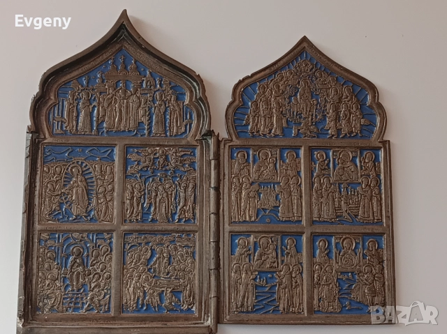 Руска бронзова икона от 19век 