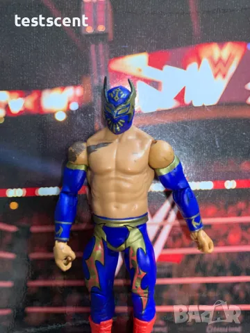 Екшън фигура WWE Sin Cara Син Кара Basic Series Lucha играчка BLUE, снимка 2 - Колекции - 49511487