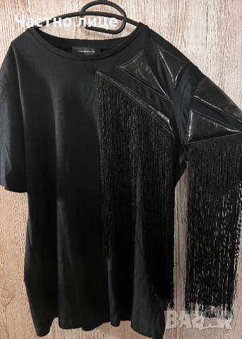 Празнична рокля, Ефектна блуза с ленти, снимка 3 - Рокли - 52836378