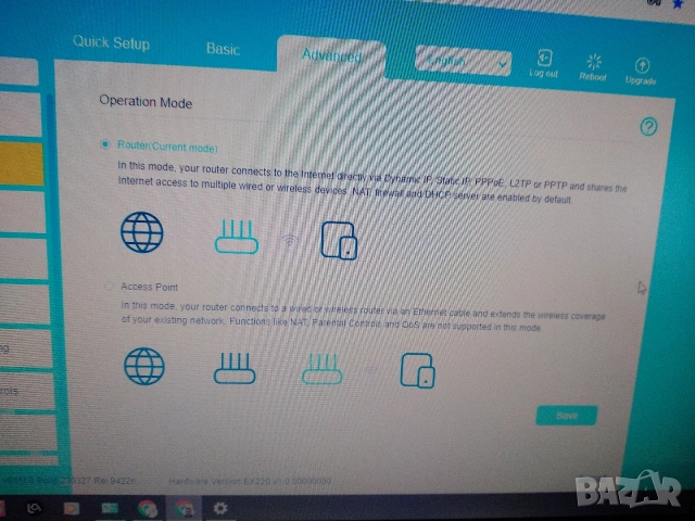 Рутер TP-LINK EX220 AX1800, снимка 7 - Рутери - 54214401