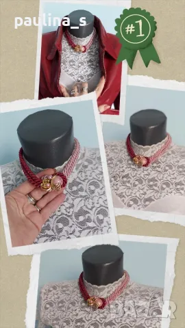 Шест броя / Колие тип чокър, различни модели и цени , снимка 16 - Колиета, медальони, синджири - 38833808