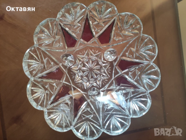 Кристална фруктиера, бонбониера, снимка 11 - Аксесоари за кухня - 53926225