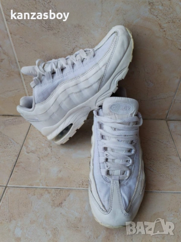 Nike Air Max 95 (GS) White Metallic Silver - СТРАХОТНИ ДАМСКИ МАРАТОНКИ 38.5, снимка 4 - Маратонки - 53916603