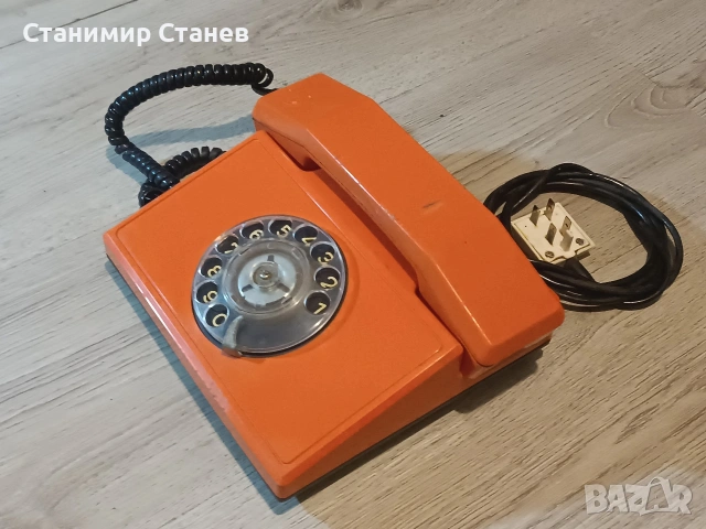 Стар телефон с шайба, снимка 2 - Други - 53029965