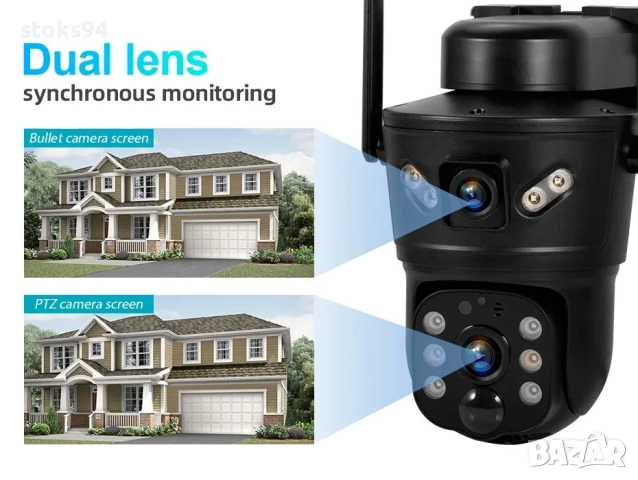 ХИТ! 4G GSM Соларна Камера 6MP - Безжична за Пчелини, Вили, Дворове. 6000 mAh Батерия! SD карта 64GB, снимка 5 - Комплекти за видеонаблюдение - 52678379