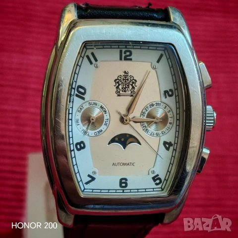 Мъжки Часовник Piercarlo D’alessio , автоматичен,Сейко механизъм,водоустойчив. , снимка 2 - Мъжки - 54026194