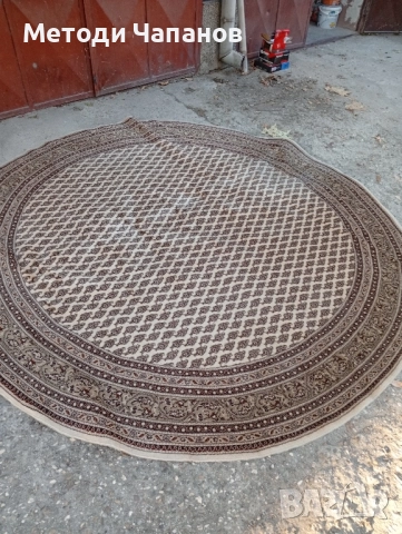 Кръгъл персийски килим, снимка 2 - Килими - 52256568