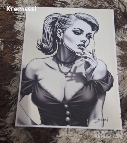 Еротична пощенска картичка секси момиче/еротика, снимка 1