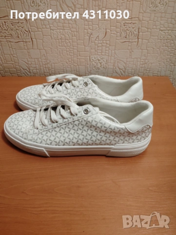 Кожени кецове Graceland нови, номер 40, бял и сив, снимка 3 - Кецове - 53391787