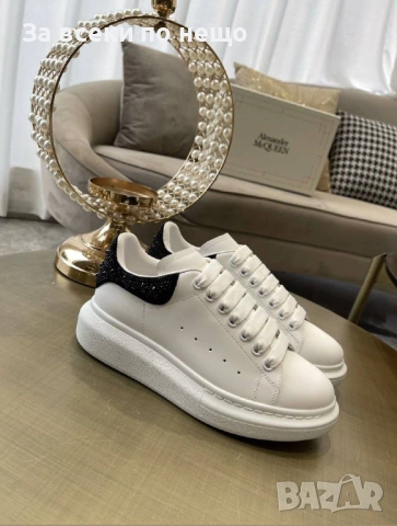 Alexander McQueen Дамски Маратонки С Кристали👟 Дамски Спортни Обувки Код E1268, снимка 2 - Маратонки - 53755912