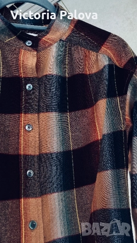 CLOSED quiet luxury карирана фланелена риза, снимка 7 - Ризи - 52435948