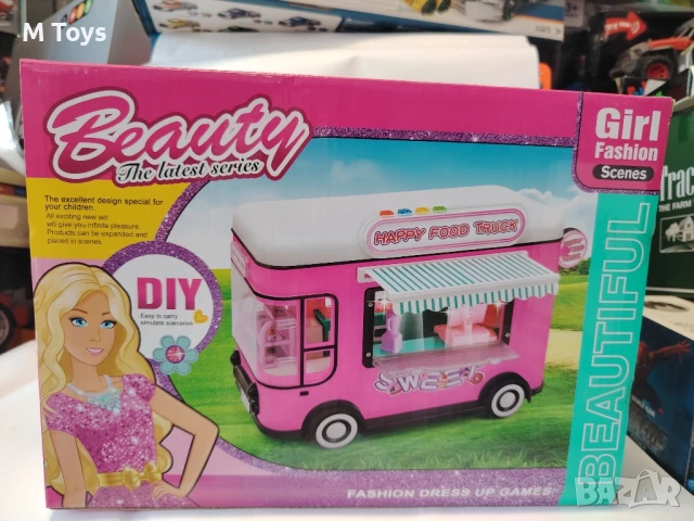 Happy Food Truck – Мобилен камион за сладолед и лакомства, снимка 3 - Коли, камиони, мотори, писти - 50939648