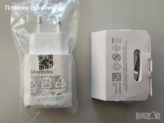 Оригинално зарядно за SAMSUNG 25W Fast Charge + USB кабел, снимка 4 - Оригинални зарядни - 46064680