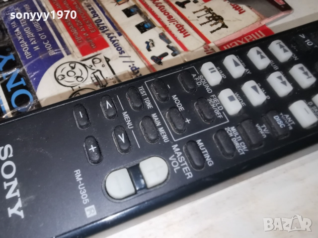 SONY RM-U305 AUDIO REMOTE-ВНОС SWISS 2212251820, снимка 15 - Ресийвъри, усилватели, смесителни пултове - 52877164