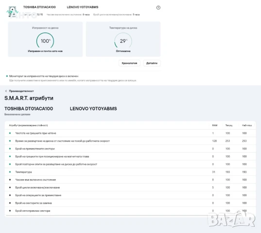 Продавам хард дискове за настолен компютър HDD Toshiba 1000GB (1TB), 2000GB (2TB), снимка 5 - Твърди дискове - 43806991