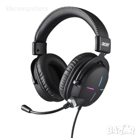 Acer Nitro Headset II NHW200 Black | Геймърски слушалки с RGB и Шумопоглъщащ микрофон, снимка 2 - Слушалки за компютър - 52807593