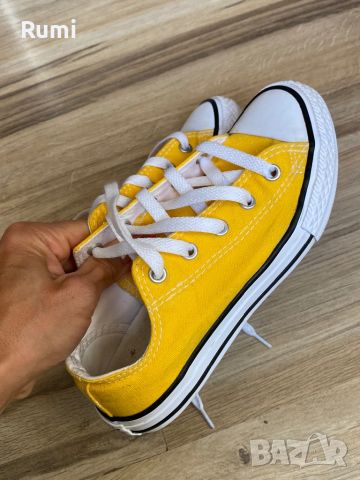 Оригинални жълти юношески кецове Converse ! 33,5 н, снимка 9 - Детски маратонки - 45462337