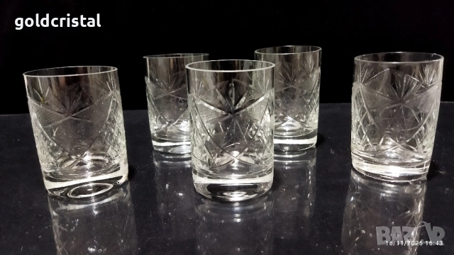 ретро кристални чаши 