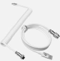 MAMBASNAKE C01 Спирален USB C кабел за геймърска клавиатура, подвижен метален авиаторски, снимка 1