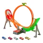 Hot Wheels Super Loop Raceway & 5 Vehicles - Mattel S_1232088, снимка 1