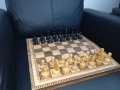 Шах с дървени фигури, снимка 1