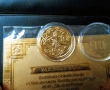 Позлатена с 24 карата злато османска монета султан Абдул Хамид със сертификат , снимка 6