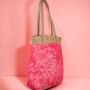 Модна дамска чанта David Jones//с красив тропически принт и фламинго//3 цвята//еко кожа