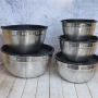 Комплект купи от неръждаема стомана 1810 с капаци, снимка 2