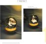 LEDСветеща кристална топка/лампа, 3D сензорна - Костенурки, снимка 2