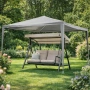 Просторна градинска шатра - стабилна конструкция и водоустойчива рамка, снимка 7