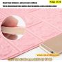 Имитиращи тухли от пяна розови 3D тапети - размер 77х70см 5мм - КОД 3738, снимка 9