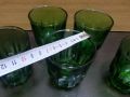 Ретро стъклени чаши цветно стъкло , снимка 2
