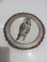 Порцеланова колекционерска чиния за стена с печати , снимка 1