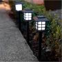 Комплект от 6 броя соларни LED лампи за двор и градина / Височина на соларната LED лампа: 27 см.; Ра, снимка 1