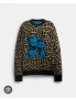 пуловер COACH Leopard Print, снимка 1