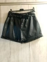 Къс кожен панталон с колан, снимка 6