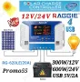 Соларен Контролер 12V/24V PWM 3 USB-2Бр. 20А/30А/60А за Соларен Панел, снимка 2