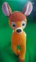 Плетена плюшена играчка - Бамби , снимка 1 - Плюшени играчки - 45238470